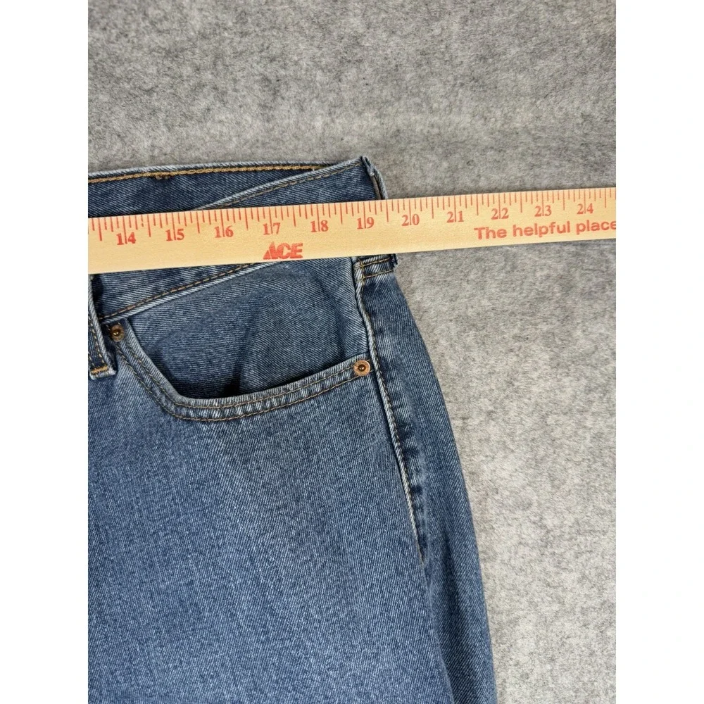 Levi's 505 Men's Jeans 38x29 Regular Fit Straight Leg Medium Wash Blue Denim